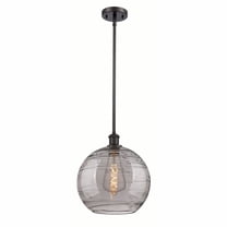Innovations Lighting - Athens Deco Swirl - 1 Light Stem Hung Mini Pendant In