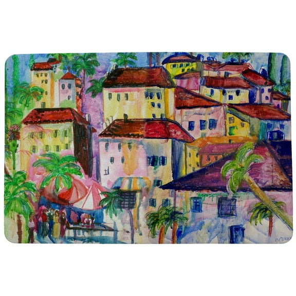 Betsy Drake Interiors Fun City Door Mat 18x26