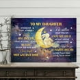 thumbnail image 3 of To My Daughter Moon Canvas Wall Art – Night Sky Quote Print from Mom – Inspirational Gift for Girls, Teens or Children’s Room Decor, 3 of 4