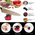 thumbnail image 3 of Sharpening Stone Stainless Suction Pad Scissors secure suction stone Grinder Secure Suction Safety Kitchen Sharpening Tool, Red, 3 of 9