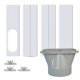 thumbnail image 1 of Likrtyny Kit Deflector Ventana Aire Acondicionado Portátil Accesorios Ventilación Placa Ancha Sello (I), 1 of 8
