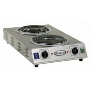Cadco Hot Plate,Double,220V CDR-2TFB