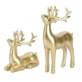thumbnail image 1 of MasteelfCA 2Pcs Creative Deer Adornment Modern Desktop Adornment Resin Home Decor, 1 of 8