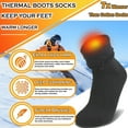 thumbnail image 6 of 6 PairsMen's Winter Thermal Boot Thick Insulated Heated Socks For Cold Weather Outdoor Activities, 6 of 7