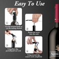 thumbnail image 3 of Woeilo Wine Opener, Professional Waiter Corkscrews with Foil Cutter and Bottle Opener, Cap Remover - Manual Wine Key for Servers, Waiters, Bartenders and Home Use, 3 of 5