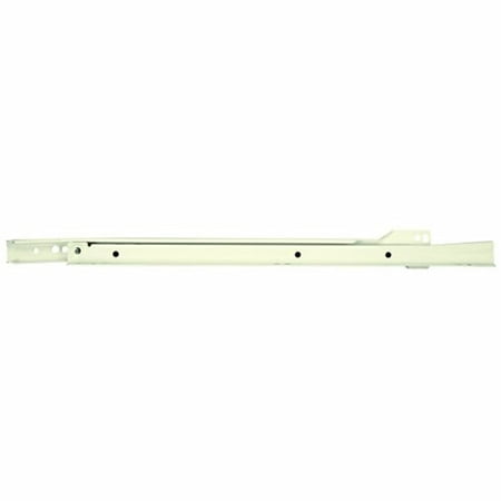 Knape & Vogt 1805H CW 550 22" Cream Epoxy Coated Self Close Euro Style Drawer Slide