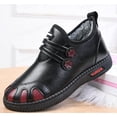 thumbnail image 1 of Botas de algodón con forro polar de invierno para mujer de Beijing antiguo, botas de nieve impermeables de cuero con fondo suave y antideslizante para mujeres de mediana edad y mayores, 1 of 4