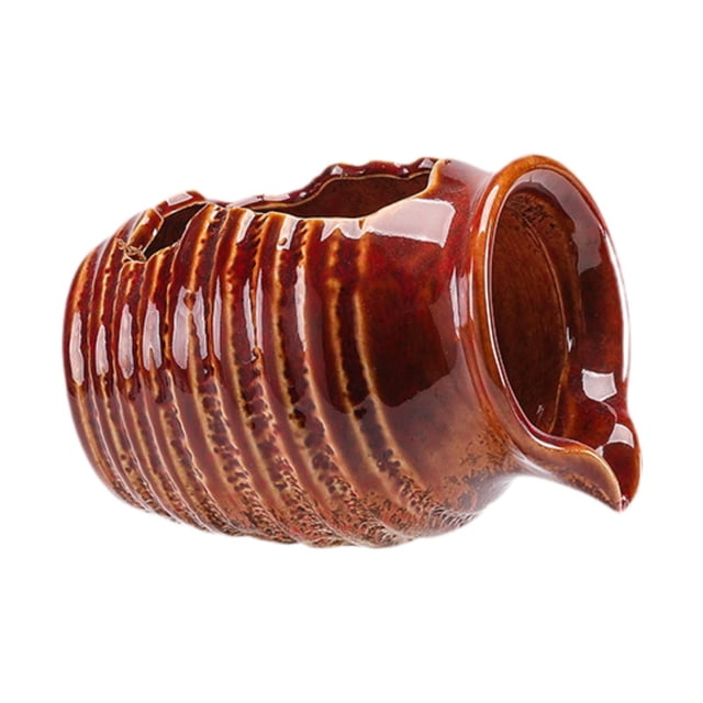 Elodie Pot d'Argile Circulante Betta Abri Céramique Pot d'Eau de Bureau Rouge