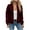 Wine, variant on Women's Waffle Knit Full Zip Jacket 2025, Textured Lightweight Long Sleeve Casual Outerwear with Soft Comfort Fabric for Spring Autumn Winter Season, Daily Wear and Street Fashion Blackish Green L
