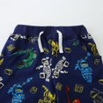thumbnail image 4 of Ougyinr Boys Cotton Short Jogger Shorts for Kids Toddler,2-7Y Baby Elastic Waist  Cartoon   Active Shorts for Littler Kids Boys Short Pants Summer Clothes, 4 of 7