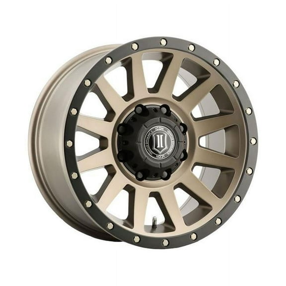 ICON ALLOYS COMPRESSION HD BRONZE - 18 X 9 / 8 X 6.5 / 12 MM / 5.5" BS Fits select: 2013-2023 RAM 2500, 2001-2010 CHEVROLET SILVERADO