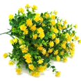 thumbnail image 2 of GRNSHTS Artificial Fake Flowers Boxwood,6 Bundles Faux Plants UV Resistant Greenery Shrubs,for Farmhouse Home Garden Patio Wedding and Indoor Outdoor Decor (Yellow), 2 of 14