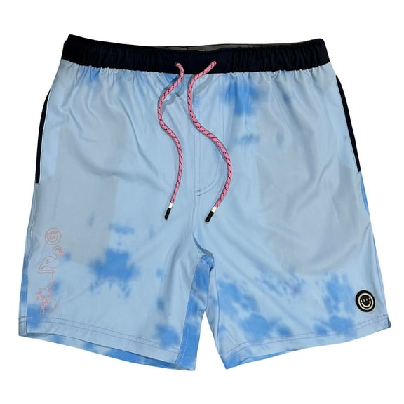 Men's NEFF La Bodega Hot Lap Blue Hot Tub Swim Trunks