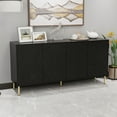 thumbnail image 3 of Dubbin Black folio four-door cream style side cabinet, 3 of 7