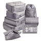 thumbnail image 2 of Organizador de viajes perfecl 8 piezas bolsa de ropa interior y cosméticos gris, 2 of 8