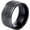 Black, variant on Men's Stainless Steel Chinese Ancient 4 Guardian Beasts Ring Dragon, White Tiger, Suzaku, Basalt Carved
