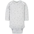 thumbnail image 6 of Gerber Baby Boy or Girl Gender Neutral Long Sleeve Onesies Bodysuits, 6-Pack, 6 of 8
