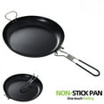 thumbnail image 3 of Foldable Non-Stick Outdoor Cookware: 9-Inch Portable Camping Frying Pan with Flat Bottom for BBQ, Steak Frying & Versatile Cooking, Includes Travel Storage Bag – Durable, Lightweight Design for, 3 of 6