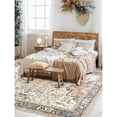 thumbnail image 2 of Toyoso 4x6 Area Rug Big Carpet for Living Room Bedroom Home Decor Washable Oriental Vintage Floral Distressed Rugs Large Indoor Carpets with Non Slip Back for Dining Room Office Floor -Multi, 2 of 7