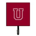 thumbnail image 1 of "Treasures CJ1032-USH4 Letter U Initial Monogram-Maroon and White Leash Holder or Key Hook, Small, Multicolor" Caroline's Treasures CJ1032-USH4, 1 of 1