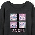 thumbnail image 3 of Disney - Lilo & Stitch - All The Expressions Of Angel - Women's Lightweight French Terry Long Sleeve Shirt, 3 of 5