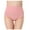 Pink, variant on Toonshare Underwear For Women Up To 40% Off Sheer Women's Solid Color High Waist Briefs Lift The Hip Cotton Underpants
