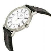 Longines Precise Swiss-Quartz movement Sapphire crystal Case diameter: 33 mm Stainless-steel case; White dial; Date function