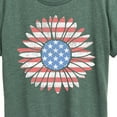 thumbnail image 3 of Instant Message - Daisy Usa Flag  - Women's Short Sleeve Graphic T-Shirt, 3 of 7