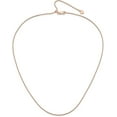thumbnail image 4 of Sterling Silver Rose Gold-plated Adjustable 1.3mm Diamond Cut Spiga Chain - 22"- Made In Italy, 4 of 9