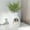 White, variant on Demi Bonn 63L Smart Plant Cat Litter Box Enclosure Furniture with Electronic Odor Removal System, Hidden Cat House Washroom with Detachable Door Curtain, Scoop, White