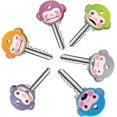 thumbnail image 3 of 6 Pcs Key Caps Covers Cute Monkey Key Covers Fits Most Standard Keys Made For Easy Identifying Door Keys, 3 of 5