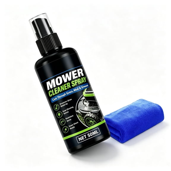 Heavy Duty Mower Cleaner Degreaser Spray – Fast Dissolving Lawn Mower Deck Cleaner, Precision Nozzle, for Mowers, Tractors & Garden Tools
