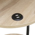 thumbnail image 5 of Convenience Concepts Designs2Go Simon 3 Tier End Table with USB Ports, Weathered White & Black, 5 of 8