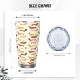 thumbnail image 4 of Uemuo Dachshund Print Travel Coffee Mug ,20oz Double-walled Car Cup ,Stainless Steel Insulated Tumbler Leak-proof Travel Cup Reusable Straw Car Cup-Without Straw, 4 of 8