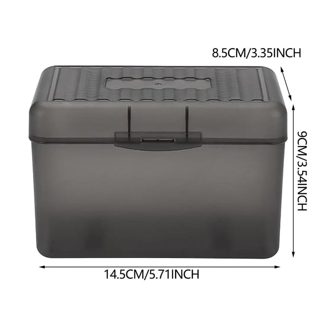 Clearance Items! Plastic Card Box Desktop Storage Box Blue, Hilingoto Office Stationery, Index Card Holder Index Card Box Notecard Box Flash Card Holder Index Organizer(Storage Box*1)