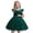 Green, variant on Toddler Girls Fly Dress Sleeve Pearl Decoration Solid Bowknot for Performance and Recitals Midi Dress with Sleeves for 3-9 Years White,2-3 Years