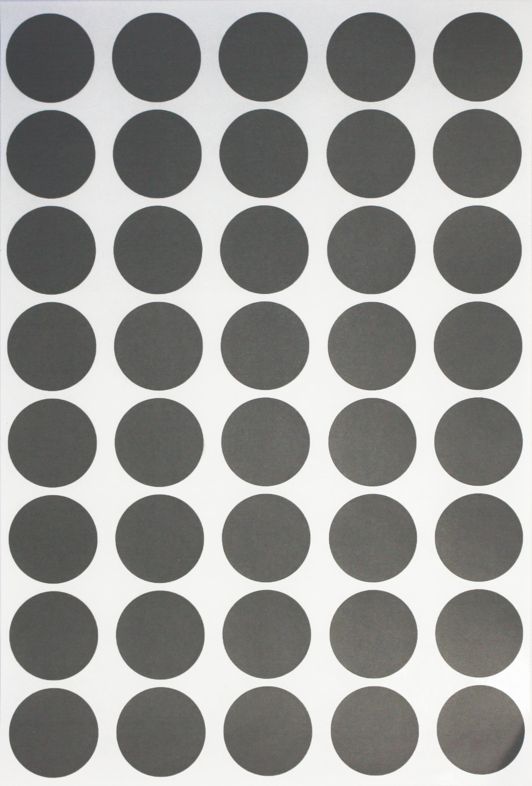 Tiny Black Color Dot Stickers 1/4 Round