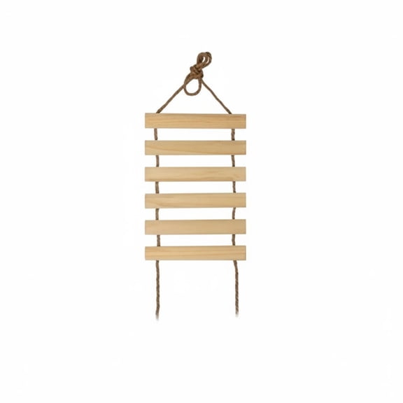 amagogo Cat Bridge Cat Ladder Cat Steps Wood Rope Sides for Stable Climbing and Stretching Ideal for Indoor Walls and Cat Trees