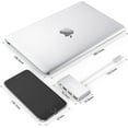 thumbnail image 6 of LENTION Multi-function 4-in-1 USB C Hub,USB to USB C Splitter with Type C Charging Adapter Compatible with MacBook Pro,New Mac Air/Surface, ChromeBook, More(C13), 6 of 11