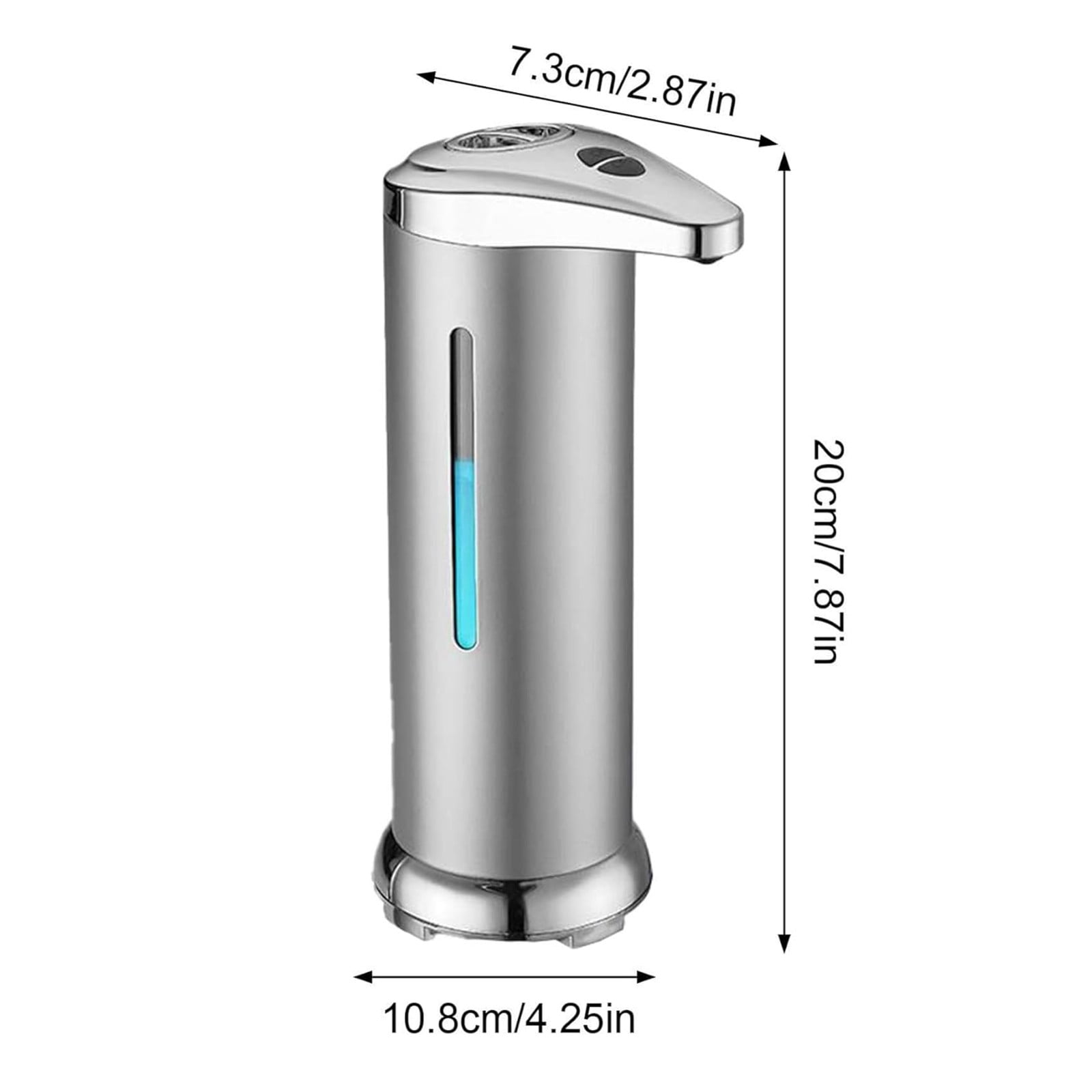 Automatic Soap Dispenser, Stainless Steel Handfree Touchless, Easy to Use, Battery Operated Touchless, Sensor Dispenser for Bathroom Kitchen Hand Lotion