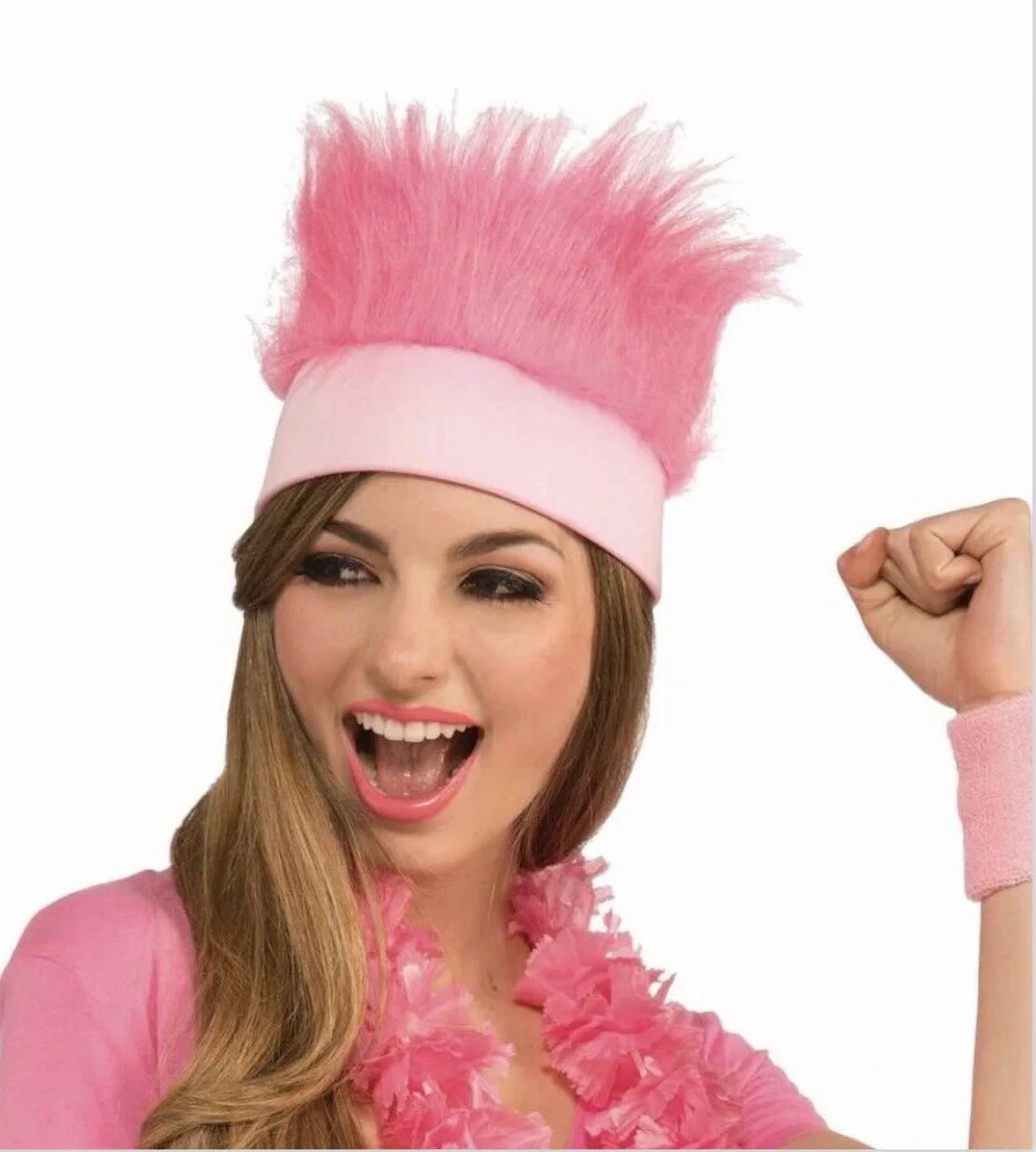 BUTTERFLY- Pink Fur Headband Party Headgear