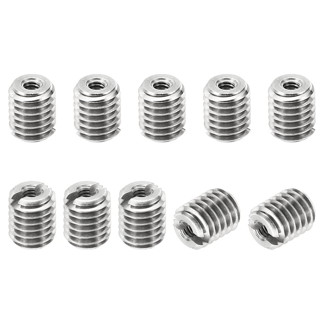 Unique Bargains Adaptateurs de Filetage Manchon Réducteur Écrou 10 Pcs M5x0.8 Mâle à M2x0.4 Femelle Réparation Insert Écrou 6mm
