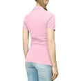 thumbnail image 2 of Page & Tuttle  Womens Solid Jersey Short Sleeve Polo ShirtGolf Casual Casual, 2 of 7