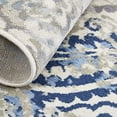 thumbnail image 6 of Home Dynamix Melrose Audrey Moroccan Ogee Damask Runner Area Rug, Ivory/Blue, 1'8"x7'2", 6 of 7