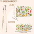 thumbnail image 4 of FORMRS Women Crossbody Purse with Chain Strap Vegan Leather Shoulder Handbag, White Vegetables Pattern, 4 of 7