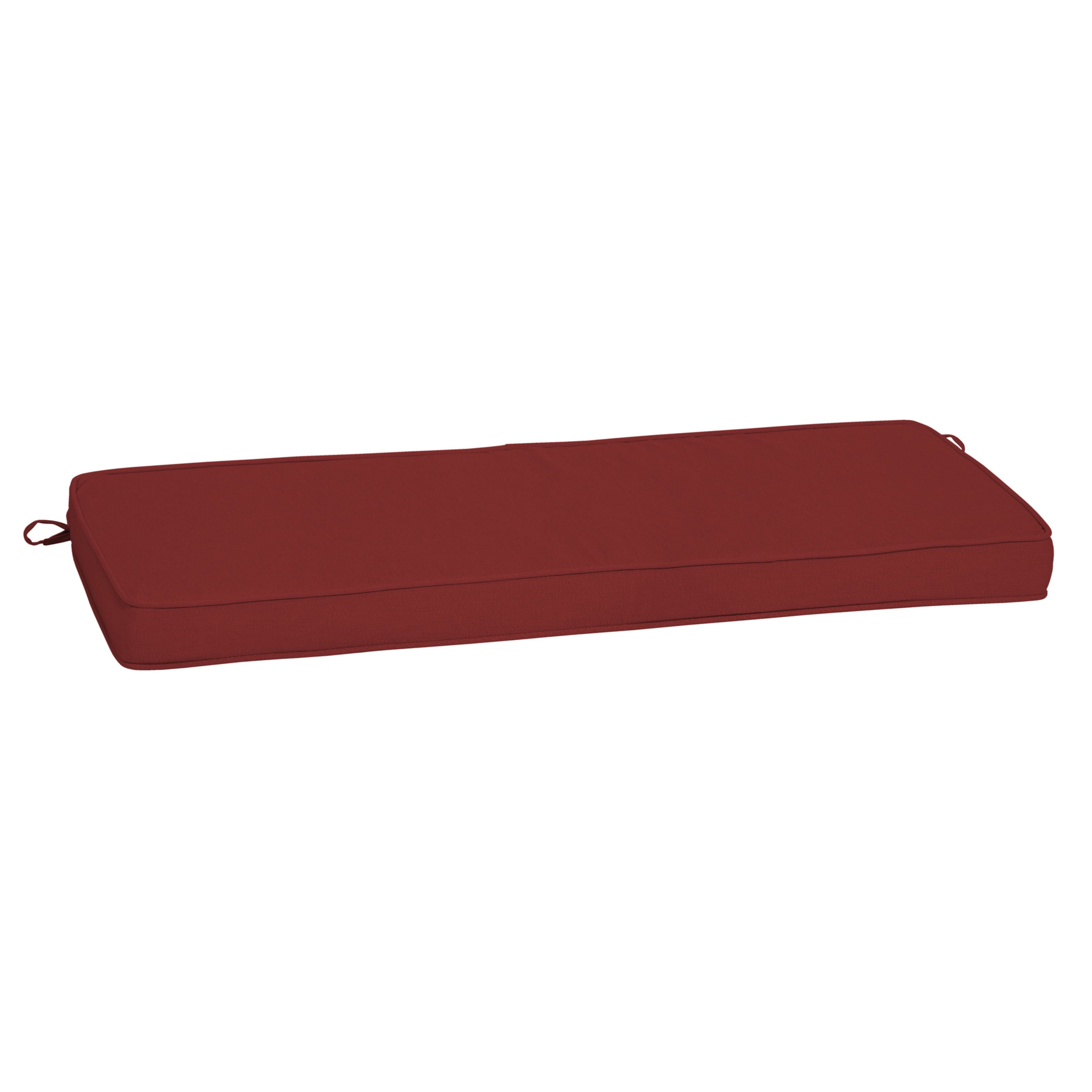 Bench Cushion Seat Mat Maroon Outdoor Comfortable 17 in H L x 47 in W x 3 in 