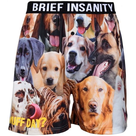 Men's Boxer Shorts Underwear by Brief Insanity 2 Great Cats & Dogs