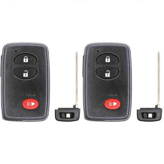 Replcament Smart Key Fob for Toyota Prius V 2014 FCC HYQ14ACX Part Number 89904-47230 89904-47370 89904-35010 Pack of 2
