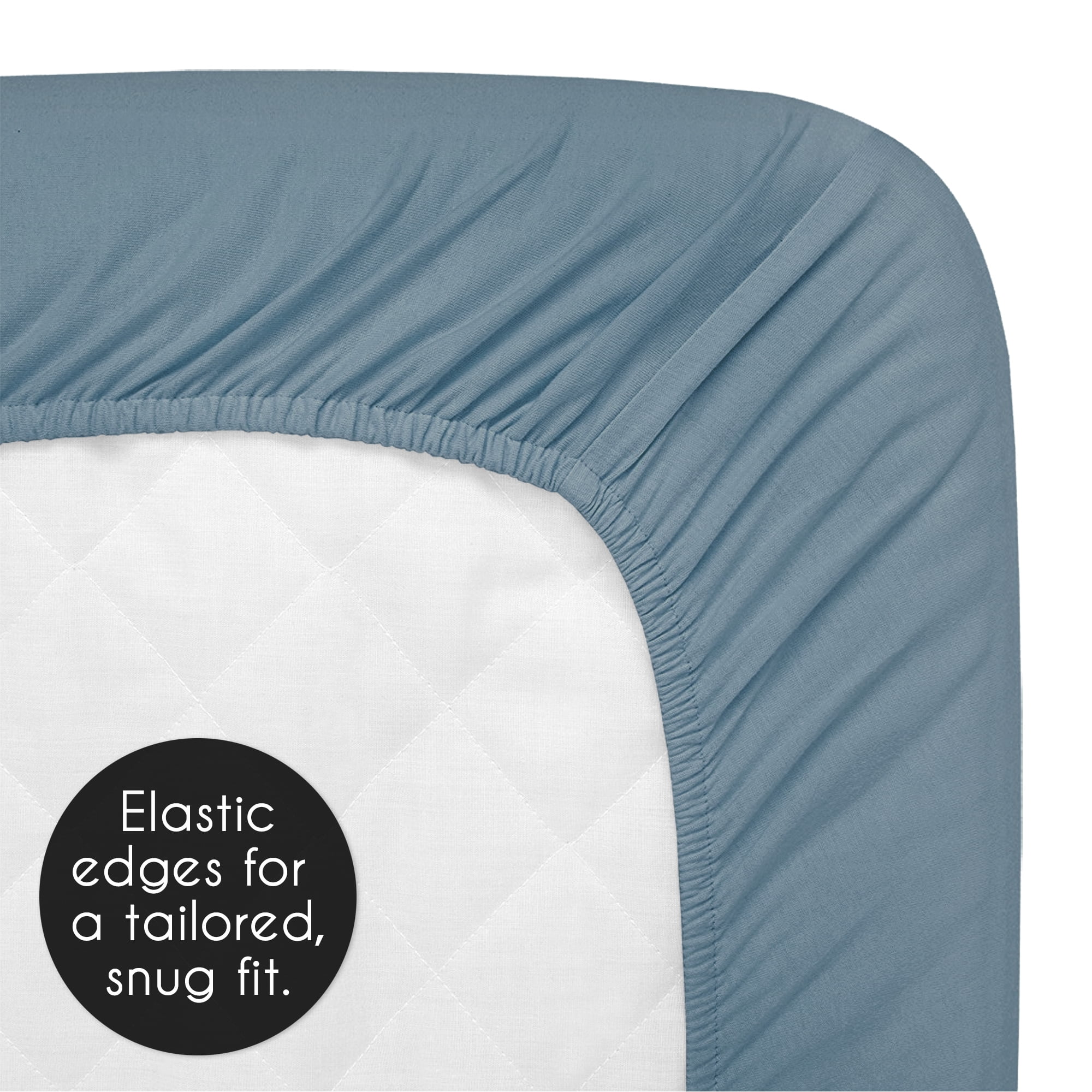 Sweet Jojo Designs Boho Hatch Dark Blue and White Fitted Crib Sheet