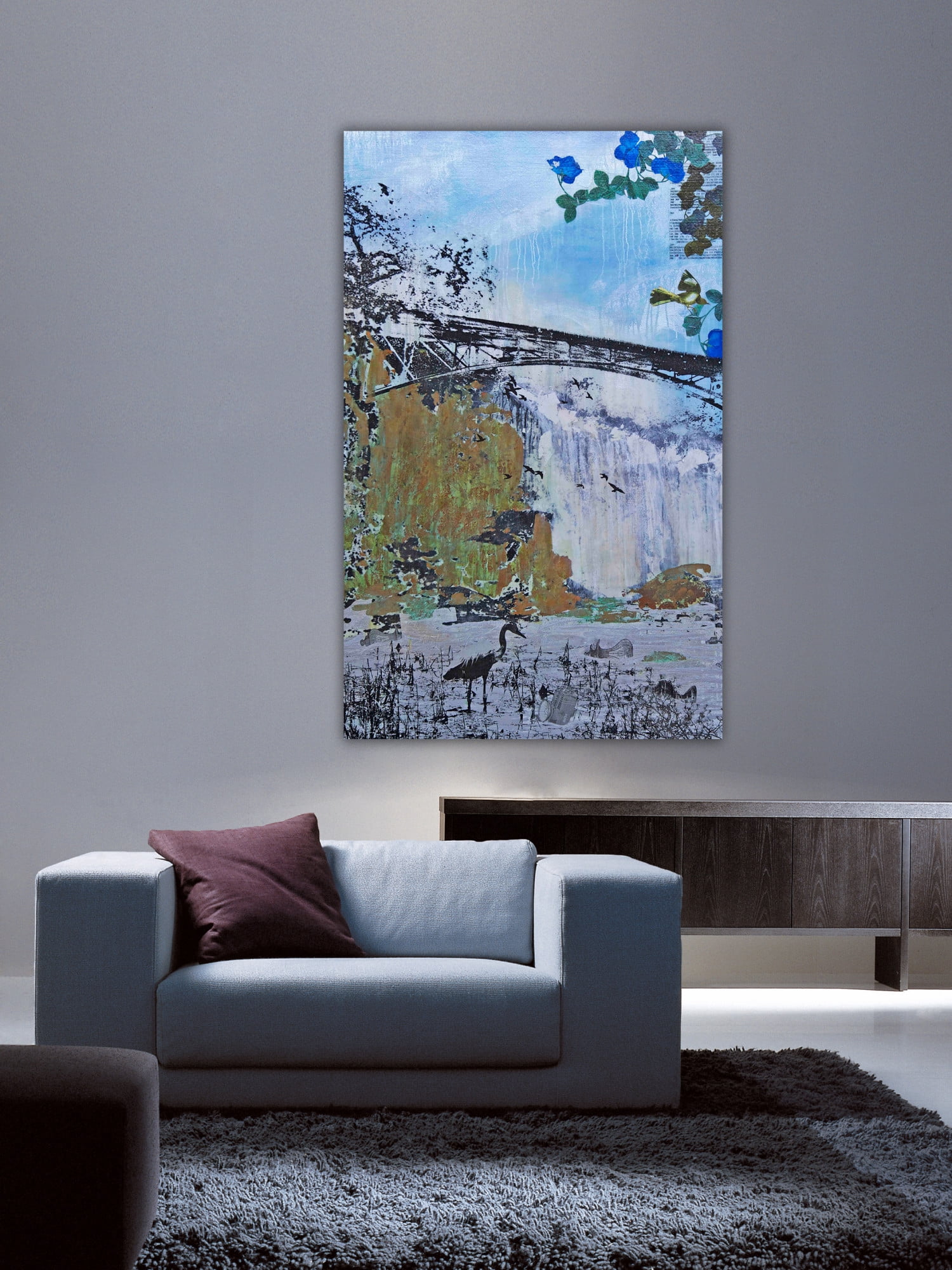 Marmont Hill "Lost Lanterns" by Tracy Silva Barbosa Painting Print on Canvas
